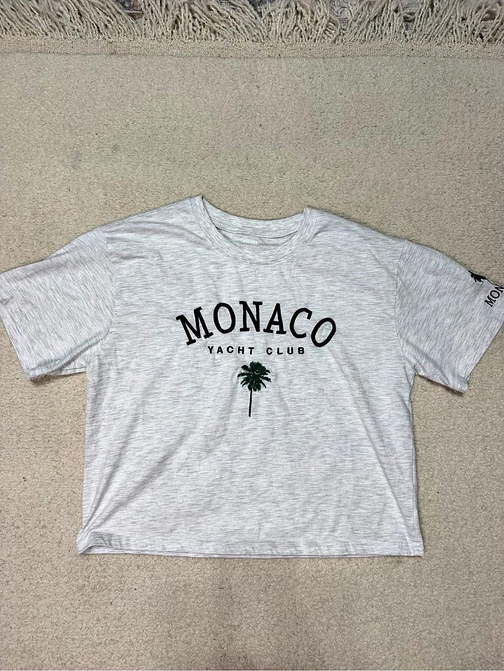 Organ(i) Collective Monaco Yacht Club Gray Large Short Sleeve Tee Like New